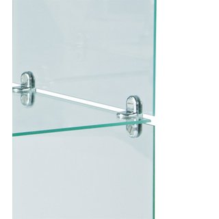 Glassteckvitrine mit Rckwand Fachgre 40 x 40 cm